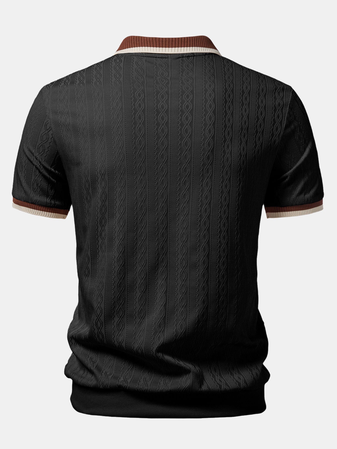 TAORMINA Knitted Zip Polo Shirt