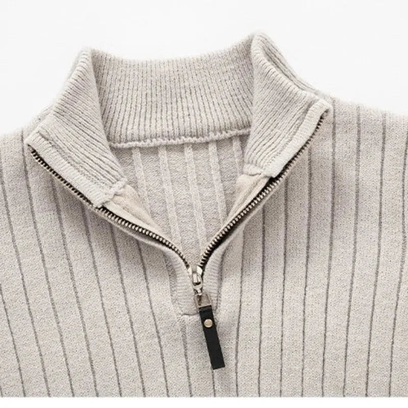 ZERMATT High Collar Half Zip Sweater